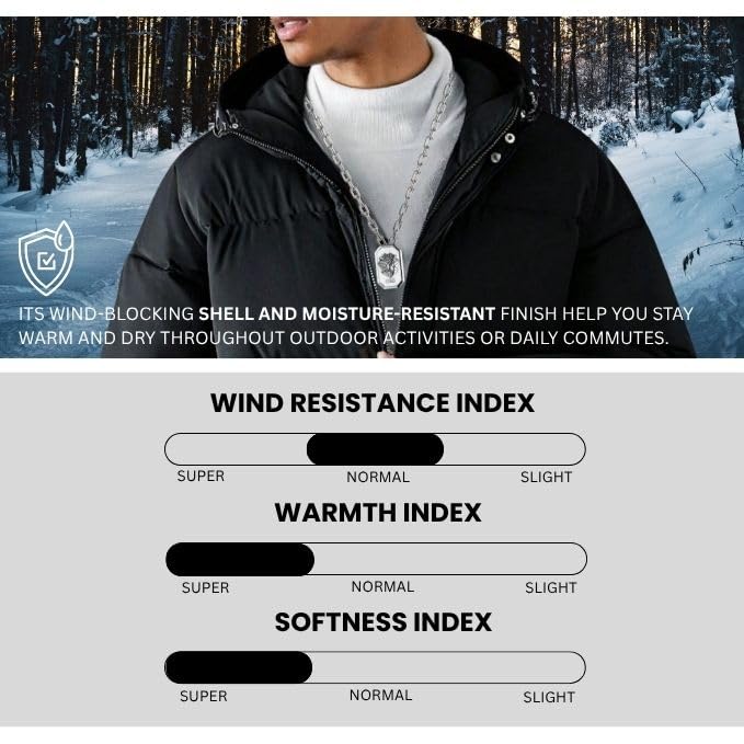 Image of Leriya Fashion Winter Jacket For Men | Puffer Jacket For Man | Mens Hooded Tailored Jackets | Stylish Standard Length Winter Wear for -10C