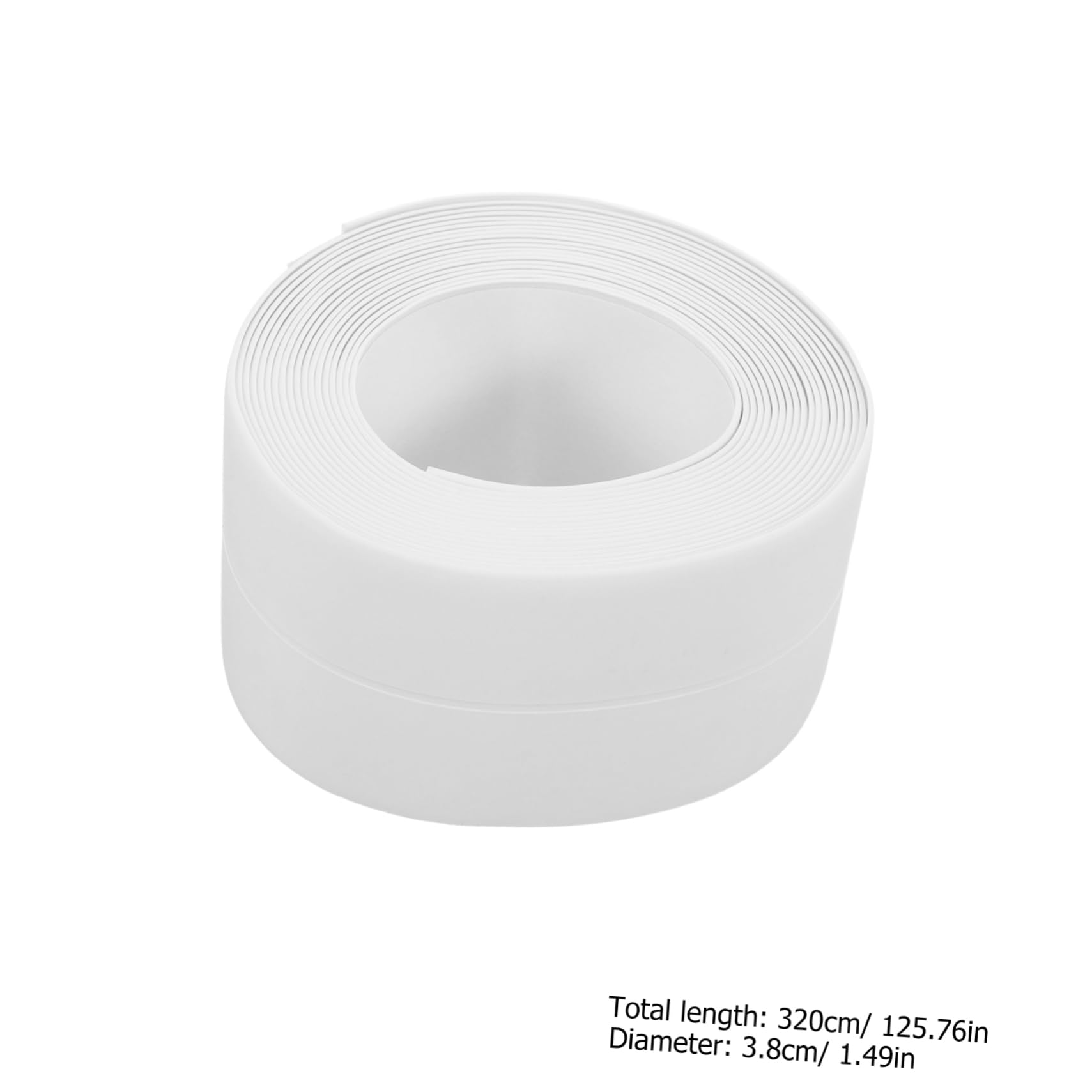 MUCKLILY 1 Pack Caulk Tape Easy to Use Self-Adhesive Sealing Strip for Shower Toilet Bath Tub Adhesive Caulking Strip Suitable for Walls Counters