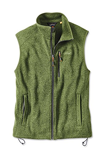 Orvis Sweater Fleece Vest Green Medium