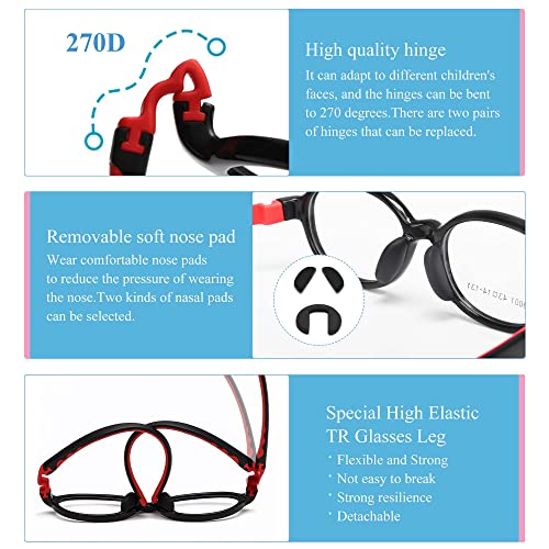 Image of SooGree Blue Light Blocking Glasses for Kids Boys Girls,Computer Screen Gaming TV Phone Glasses Anti Glare & Eye Strain