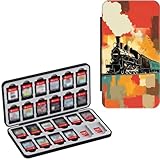 DeweiDirect Ultimate Protection and Travel Solution for Switch Game Boxes with 24 Game Cartridge With DIY or Train-AF1 - Premium Quality Protective Case with Customized Fit and Easy Access