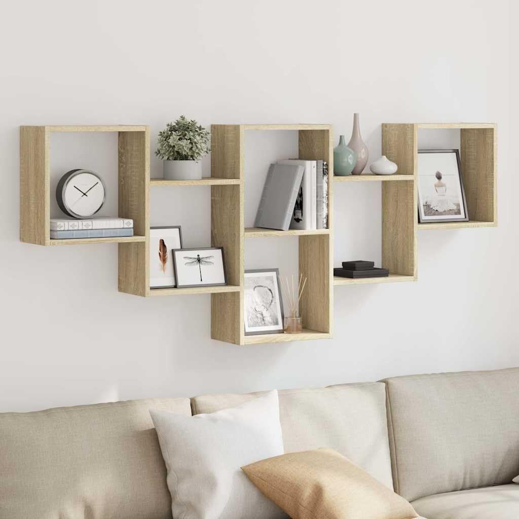Étagère murale en bois flottante : rangement mural cubes pour maison
