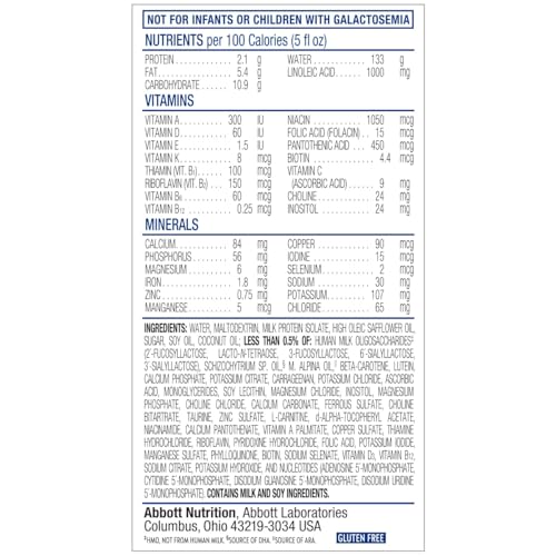 Image of Similac 360 Total Care Sensitive Infant Formula for Fussiness & Gas Due to Lactose Sensitivity, Has 5 HMO Prebiotics, Liquid Baby Formula, Ready to Feed, 8-fl-oz Bottle, Pack of 24