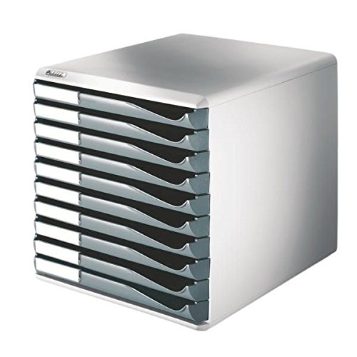Schubladenbox 10 Laden dgrau LEITZ 5281 89