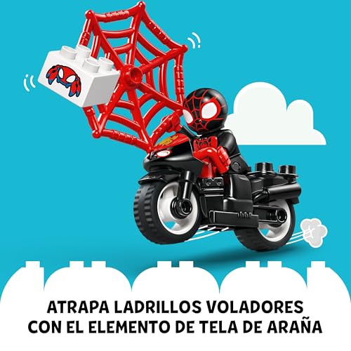 LEGO Duplo Marvel Aventura en Moto de Spin - Juego Educativo Infantil para Niños de 2+ Años - Moto de Juguete y Figura - Idea de Regalo para Fans de Spidey y su Superequipo 10424 LEGO Duplo Marvel Aventura en Moto de Spin - Juego Educativo Infantil para Niños de 2+ Años - Moto de Juguete y Figura - Idea de Regalo para Fans de Spidey y su Superequipo 10424