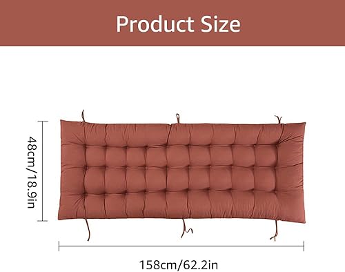 Miniatura 5 de Cojín para silla tumbona para muebles de patio, cojines de patio para interiores y exteriores, cojín de sofá para silla mecedora, grueso y cómodo,