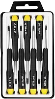 Eda 8NI Chaves Torx de Precisão, 7 Peças, Aço Cromo Vanádio, Preto