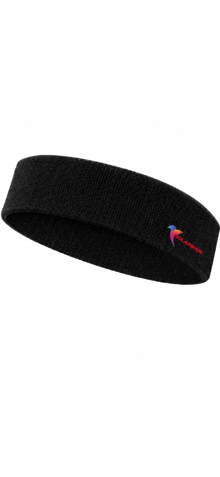 Premium Terry Cotton Sports Headband for Men & Women | Sweat Absorbent | Stretchable & Breathable | Soft Elastic Head Band for Gym, Running, Yoga, Cycling, Tennis & Workout | Black | Free Size-image-16