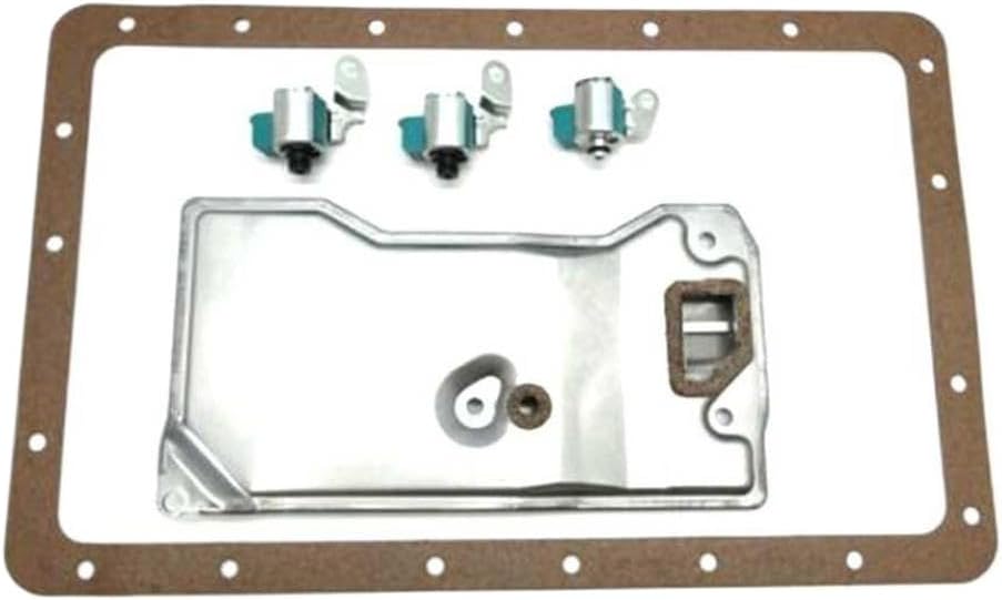 A340 AW4 Transmission Solenoid Filter Kit TCC Lock Up Shift Compatible With Cherokee Comanche Wagoneer 1987-2001