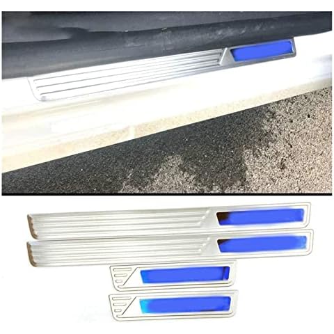 LIUTA For Toyota C-HR CHR 2017 2018 Car Door Sill Protectors Strips Set Stainless Steel Cover