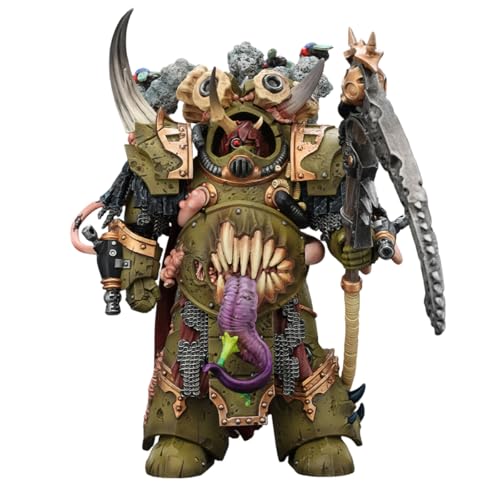 Image of JOYTOY Death Guard Warhammer 40k 1 /18 Action Figure Death Guard Deathshroud Terminator Champion Collectible Gifts,Toys for Kids 15+ and Adults 5.51-inch