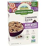 Cascadian Farm Organic Granola, Cinnamon Raisin Cereal, 15.6 oz (Pack of 6)