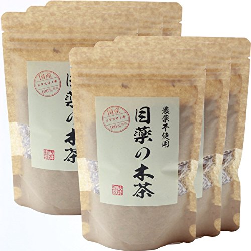 【国産 100%】目薬の木茶 60g×6袋セット ノンカフェイン 栃木県産 無農薬 巣鴨のお茶屋さん 山年園
