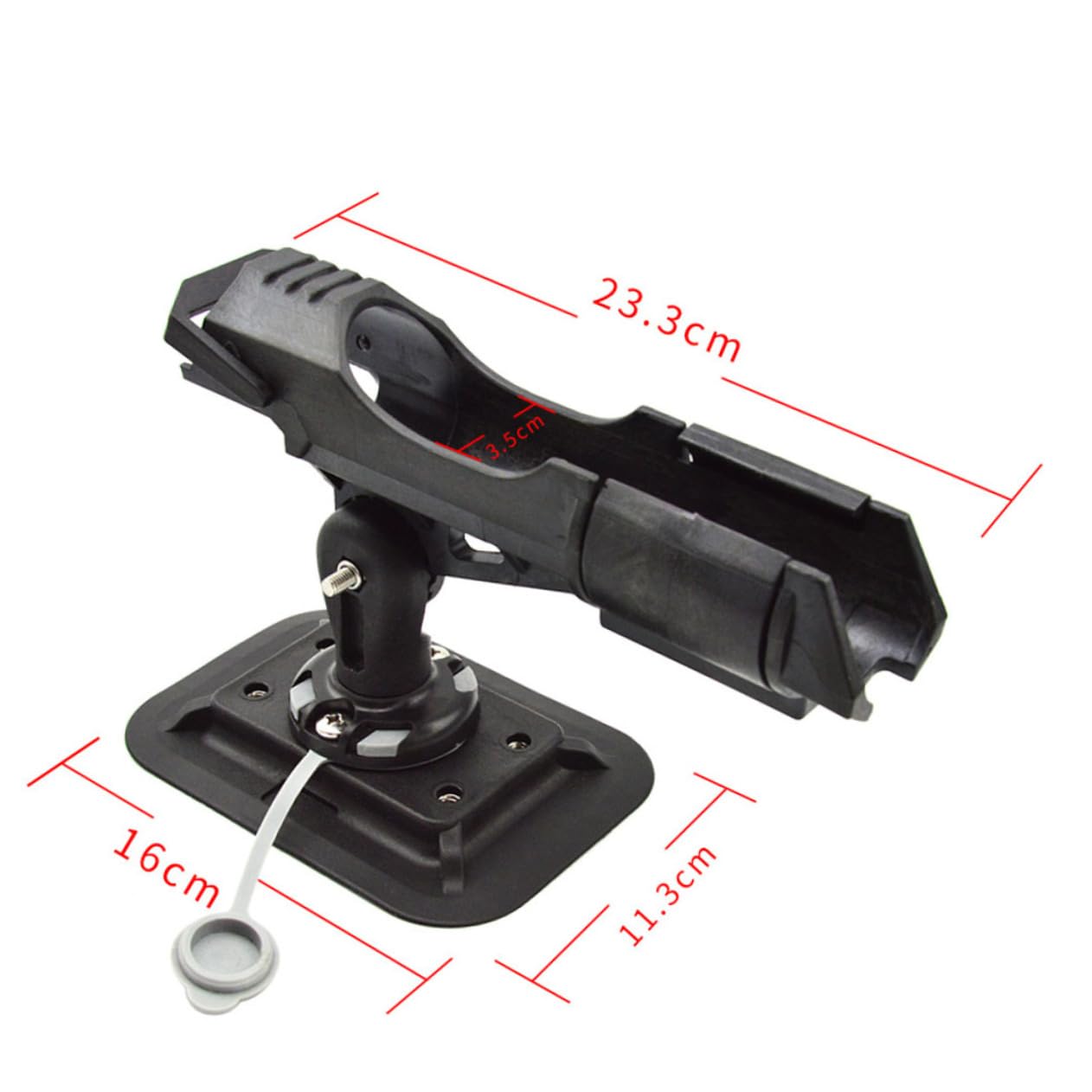 Gatuida Supporto la Yacht per Rimuovere Kayak da Installare Facile e Canna Pesca Rotante Nailon Nero Accessorio Pratico Barca