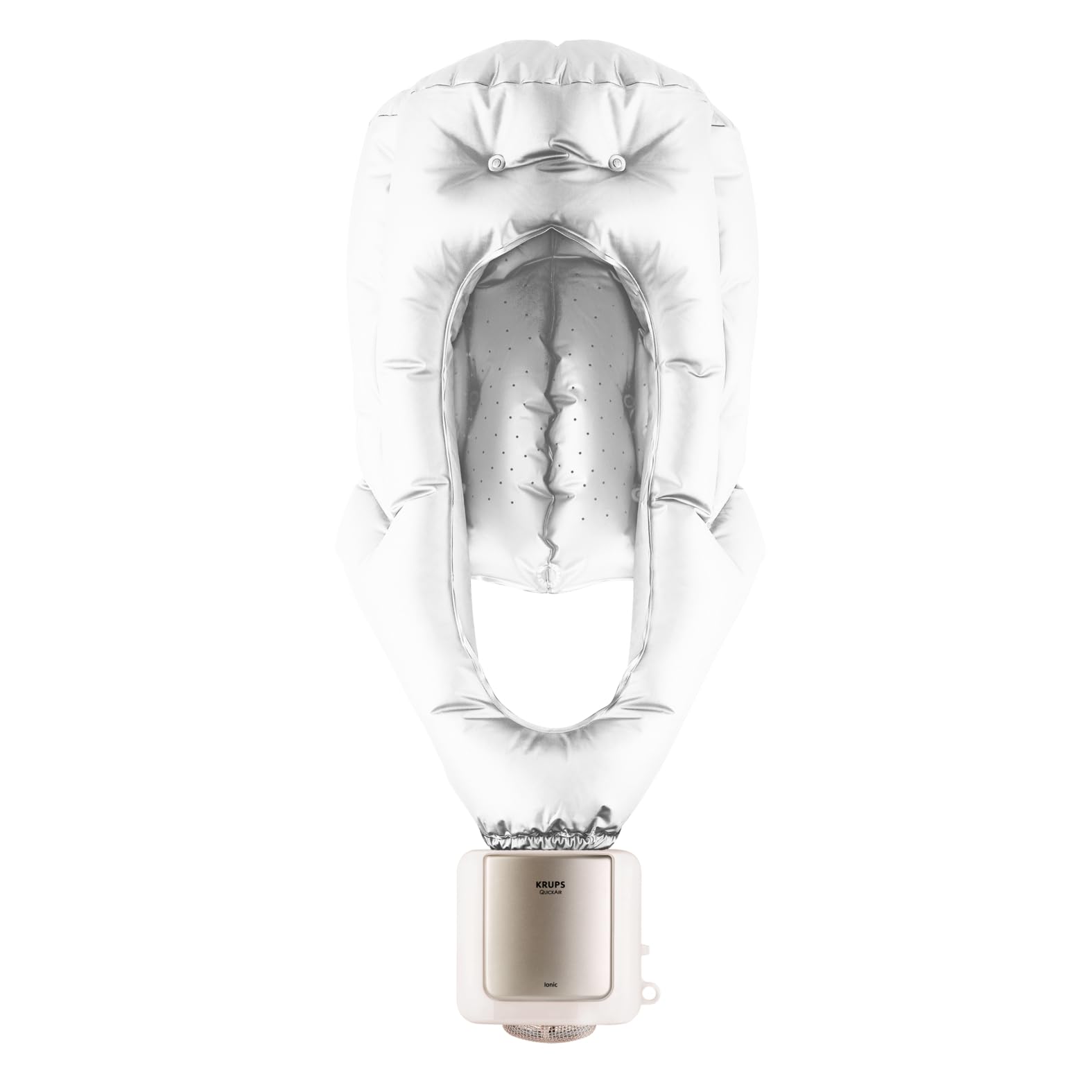 Krups Trockenhaube, 2 Temperaturstufen, Kaltluft-Funktion, Für voluminöses Haar, Langes Kabel, Aufbewahrungstasche, 600 Watt, Weiß, CF6000N1