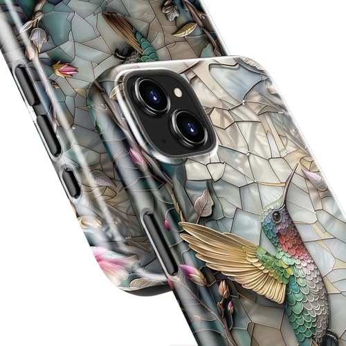 Coque iPhone 15 colibri DEENAKIN de protection antichoc double couche