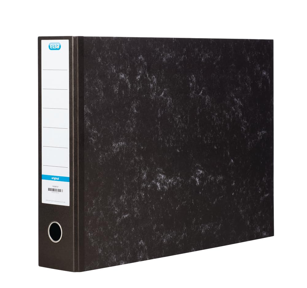 Elba 70 mm A3 Oblong Lever Arch File - Black