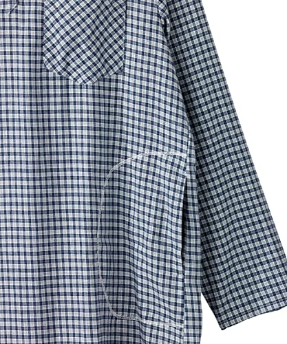 Men’s Open-Back Adaptive No Peek Flannel Nightgown3