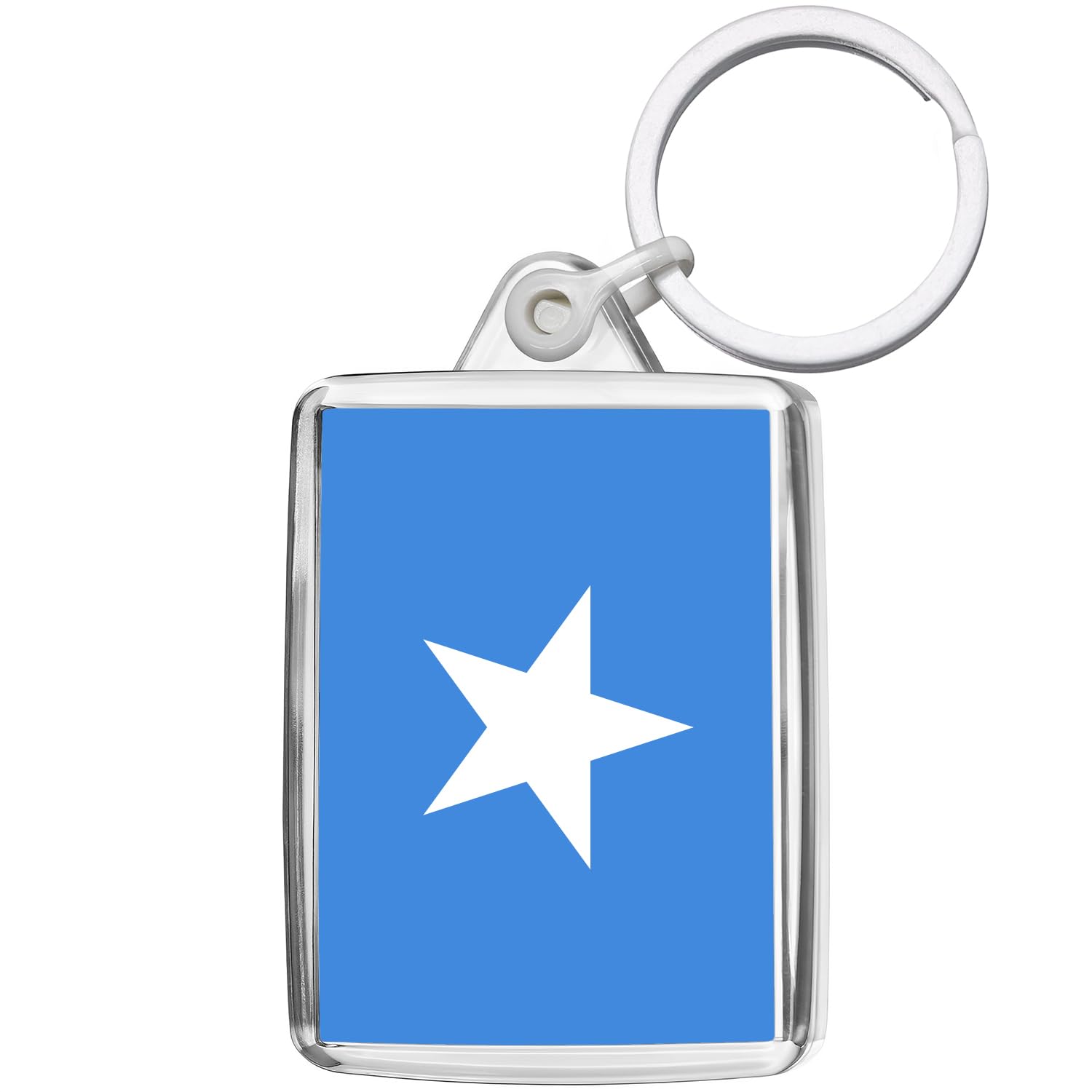 Pixly® Somalia Flag Keyring Key Fob Country Keychain Keepsake Somalian Souvenir Gift
