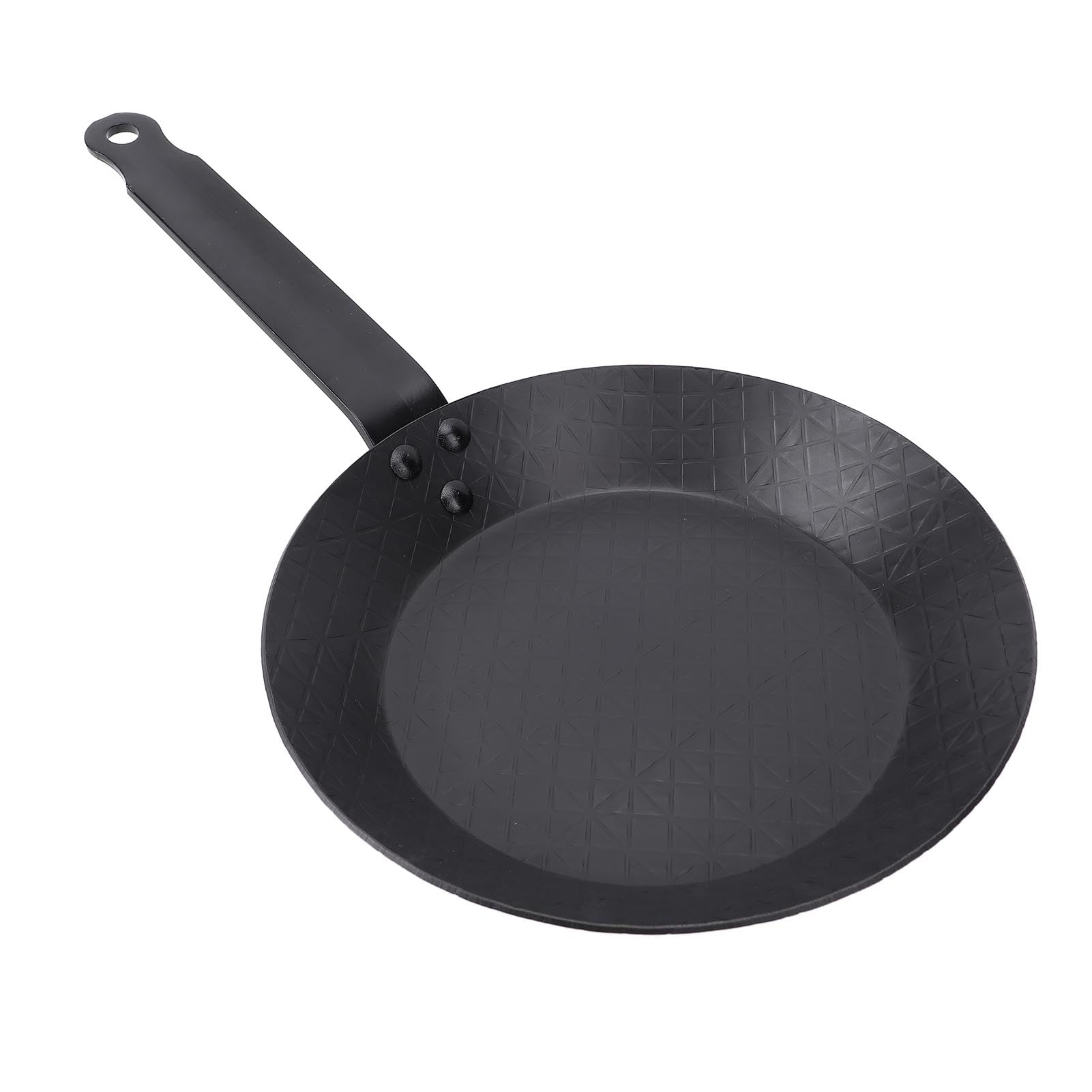 Patelnia z powłoką nieprzywierającą, patelnia do steków ze stali węglowej, równomierne nagrzewanie, łatwa w czyszczeniu patelnia do omletów do kuchenek indukcyjnych gazowych (L)