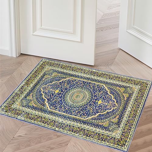 RUGxDJ Small Area Rug 2x3 Oriental Entryway Rugs Indoor Door Mat
