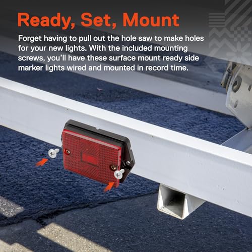 Feux LED rouges TRUE MODS pour remplacer les ampoules grillées de grande remorque