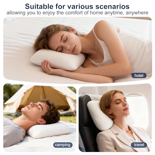 Coussin de camping et de voyage compact lavable sans odeur chimique de mousse