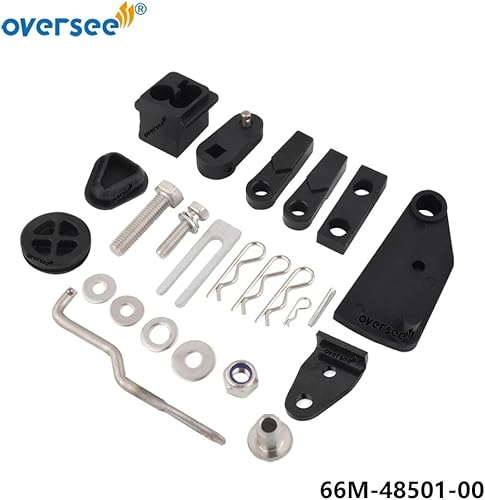 Miniatura 2 de OVERSEE 66M-48501-00 Kit de control remoto para Yamaha fuera de borda F9.9 F15 Parsun Hidea SeaPro HDX F15 F20