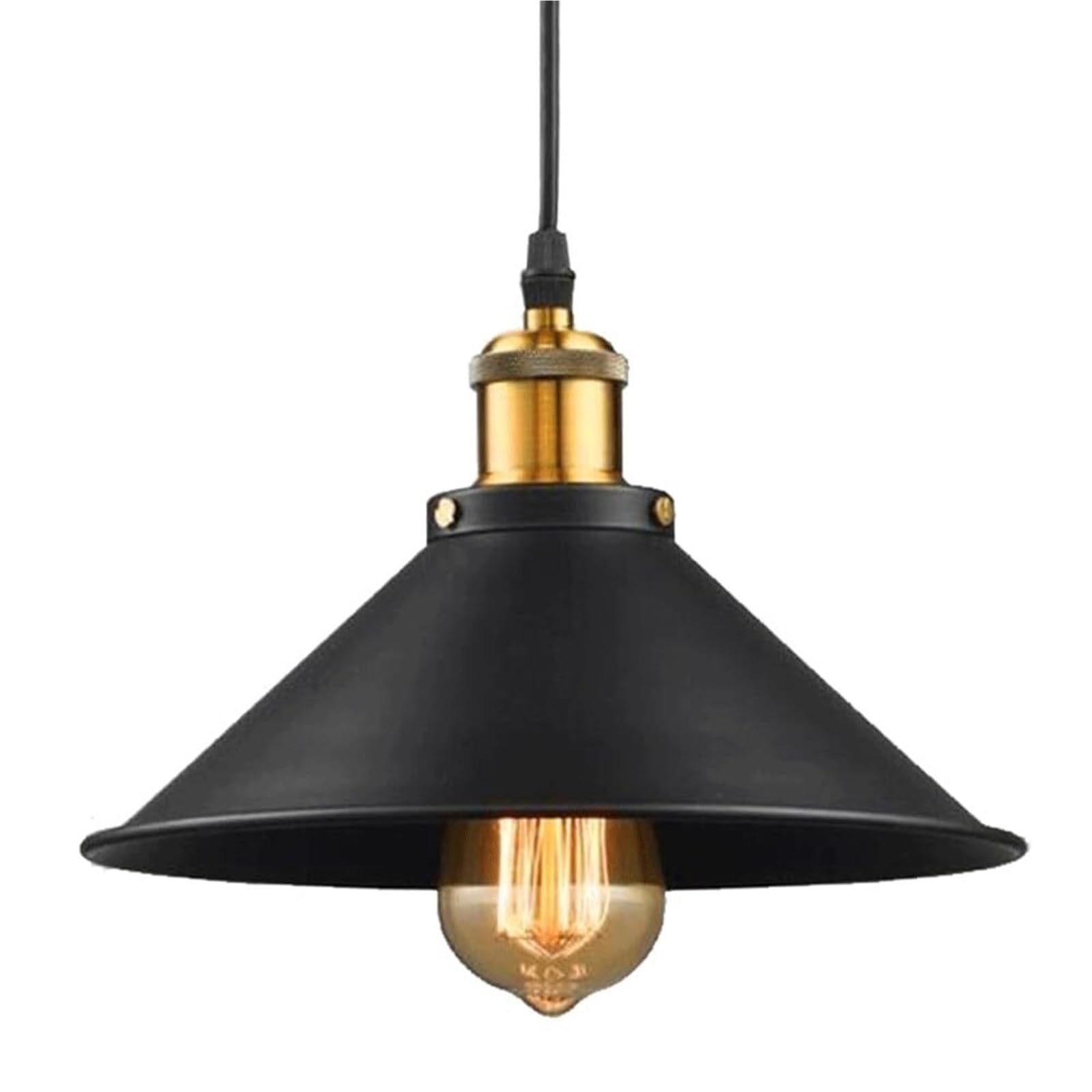 Lámpara industrial creativa E27 con acabado de hierro para interiorismo de diseño 8