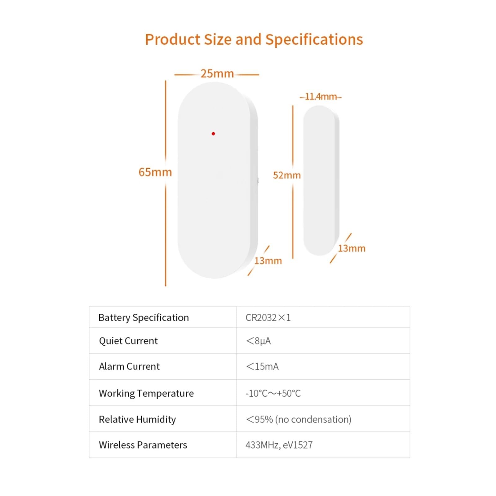 Alarmas De Puerta, Sis-tema de alarma for el hogar Tuya, Sensor automático, detectores inalámbricos inteligentes de puertas y ventanas, código de apertura/cierre de puertas Para La Seguridad Del Hogar