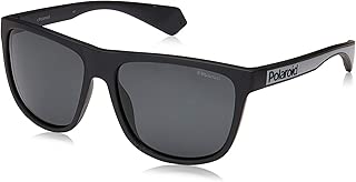 POLAROID Men's Sunglasses Square Pld 6062/S Mtt Black