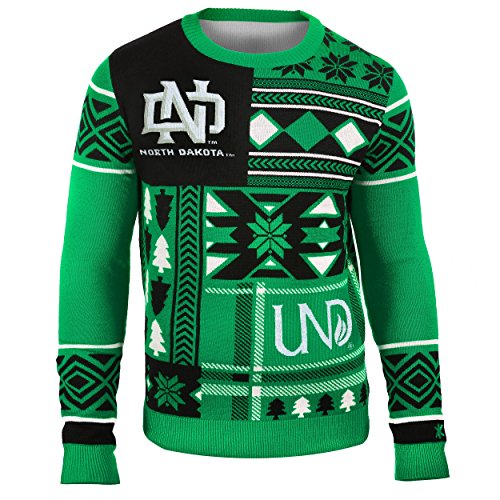 FOCO North Dakota Patches Ugly Crew Neck Sweater Double Extra Large