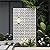 Heavy-Duty Outdoor Privacy Screen for Patio, Balcony, Backyard - 72" H * 44" W Metal Room Divider with Geometric Pattern, Anti-Tipping Kit, Weather Resistant, Easy Assembly (White-FGXPF)