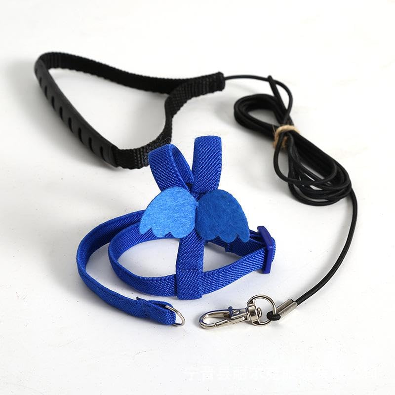 Bird Harness and Leash Training Rope for Conures Budgie Small Parrots Pigeon Blue M| Pet Supplies|Bird Supplies|Other Bird Supplies-image-0