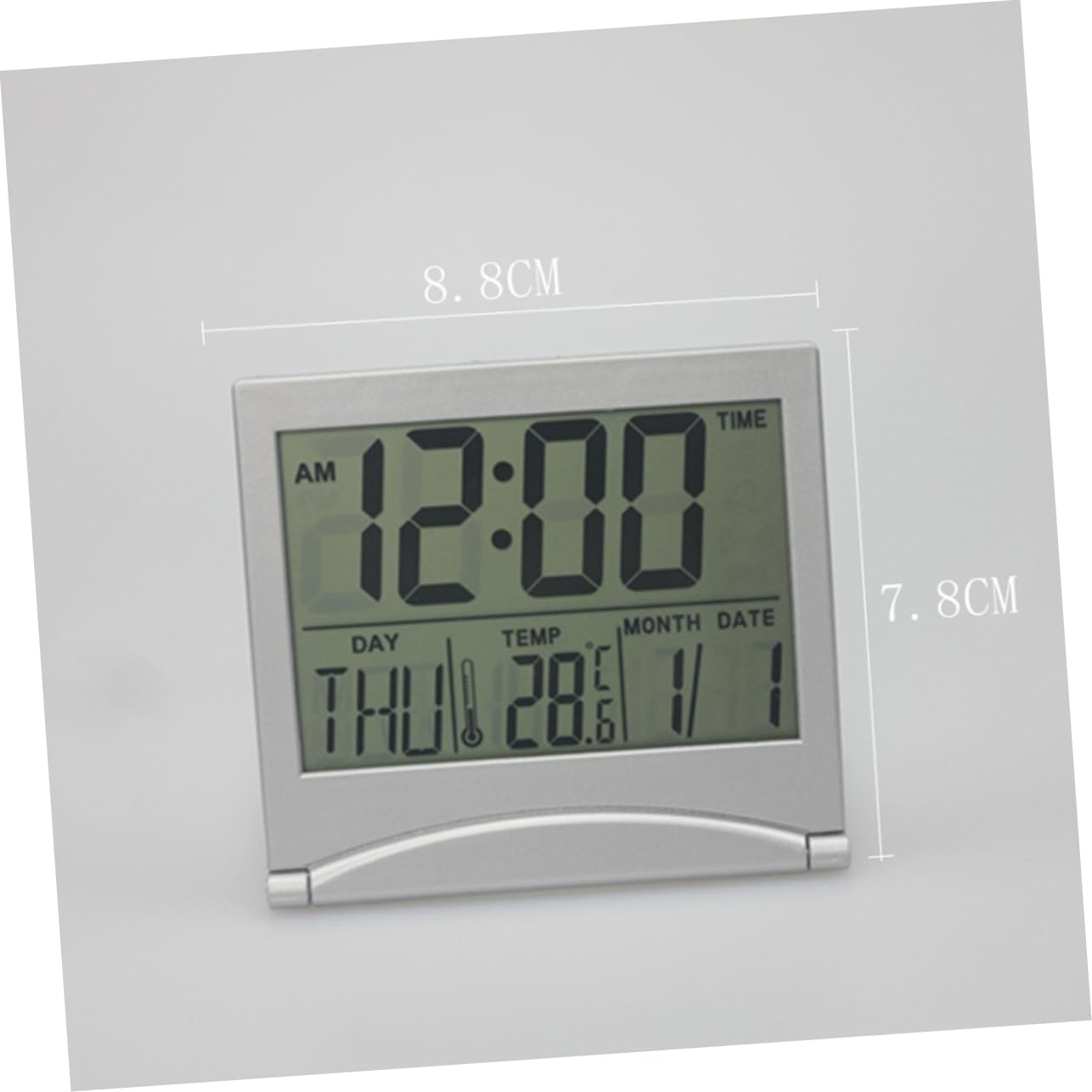 MAGICLULU 3stücke Faltbare LCD Spiegel-wecker Mit Temperaturanzeige Und Kalenderfunktion Ultrathin Reiseuhr Für Und Tisch Für Zuhause Büro Und Unterwegs