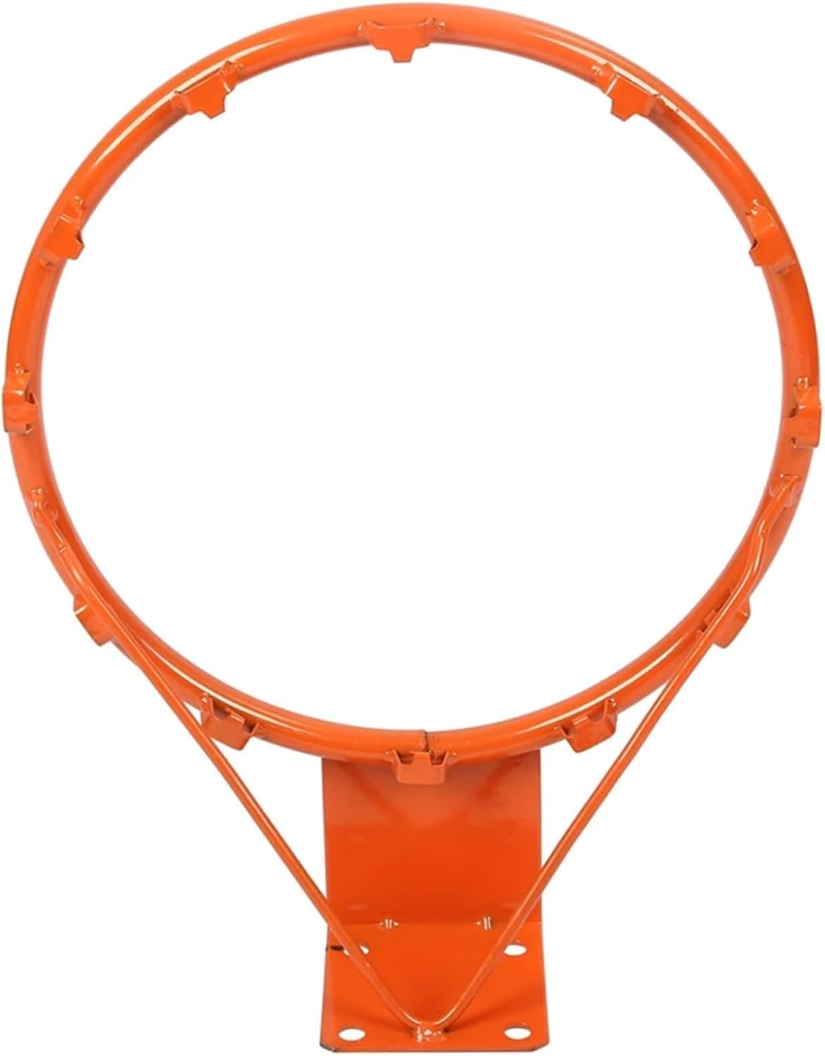 Replacement Basketball Rim, 13.78 Inch Wall Door Mounted Hoop, Orange Indoor Outdoor Hanging Goal