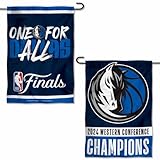 WinCraft Dallas Mavericks Bannière de drapeau de jardin relié pour la conférence des champions de la finale 2024