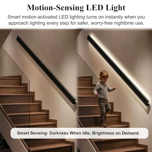 Éclairage LED pour main courante 230cm pour escalier intérieur