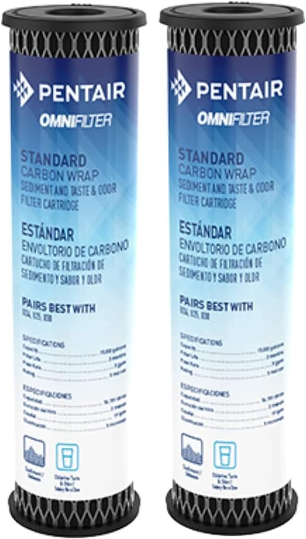 Pentair OMNIFilter TO1 Carbon Water Filter, 10Inch, Standard Whole