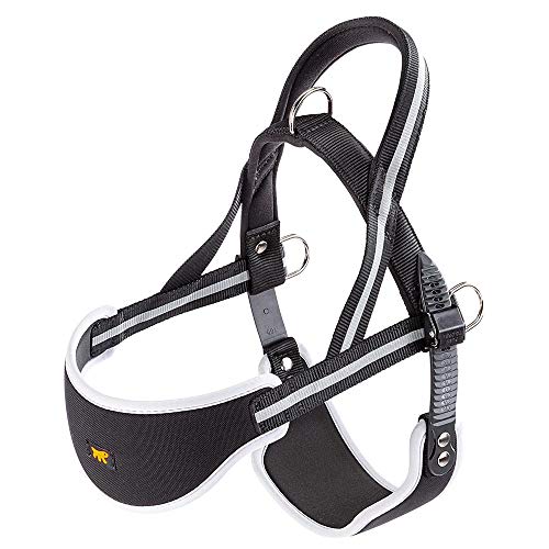 Ferplast Pettorina Cane ERGOCOMFORT NORDIC, Pettorina Svedese per Cane, Comoda Imbottita, Riflettente, Chiusura conMicroregolazione, Rilascio Rapido, MEDIUM
