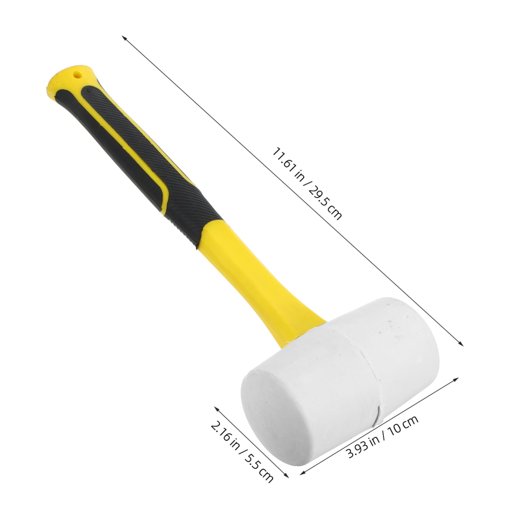 Cabilock Rubber Hammer Mallet Tool 500g Balanced Weight for Floor Installation Repair