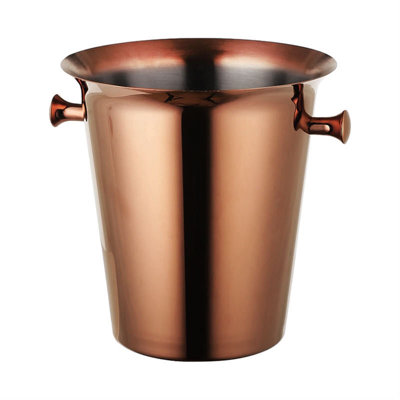 5L Stainless Steel Ice Bucket Champagne Iced Beer Red Wine Ice Cube Household Bucket (Size : Bronze)