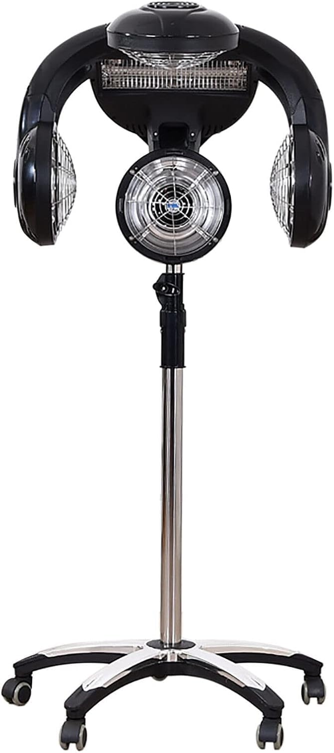 HAPPCUCOE Professional Standing Hair Dryer Color Processor for Salon Beauty Barber Shop Perm Color Heater Hair 1400W 110V US (Style 1)