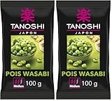 TANOSHI - Pois Wasabi - Apéritif Japonais - Goût Piquant - Sans Glutamate Ajouté - Paquet ...