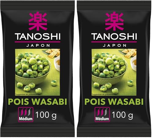 Biscuit Apéritif Tanoshi 171801 – Crackers Pois Wasabi, Goût Piquant - vue 10