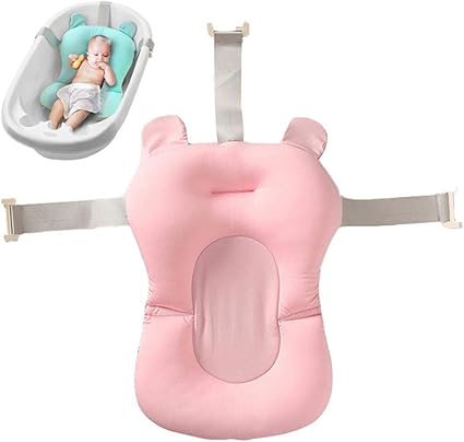 Amazon ベビーバスネット ベビー用お風呂マット 新生児風呂 赤ちゃん湯船 滑り止め設計 バスタブ用 シャワー 沐浴サポート お誕生日 入園 出産お祝い プレゼント 男の子 女の子 ピンク ベビー マタニティ ベビー マタニティ 通販