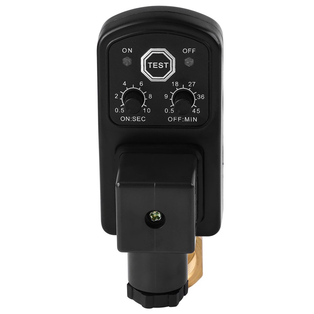 Valvola Scarico Elettronica Automatica Tempo Condensa Compressore Serbatoio Umidità Acqua Dn15 G1/2 Integrata (AC230V)