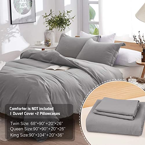Parure de lit king size douce anti-glisse pour éviter la couette qui bouge - 3