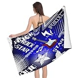 Leichong Toalla de Playa Guitarra Musical Grande de Microfibra Hombre Mujer, Toallas Playa Chico Musica Secado Rápido, Absorbente Toalla Baño 80 x 160 cm