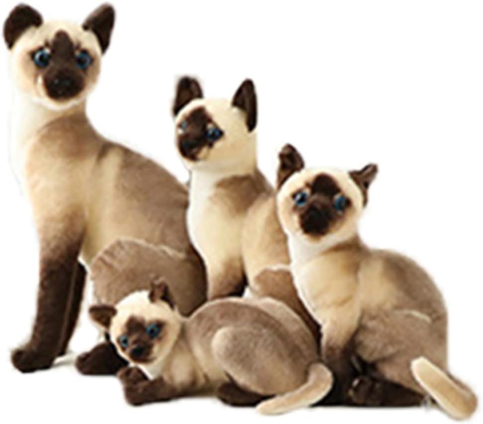 Gato Siamés Peluches De Gatos Baratos Lindo Simulacion Siames Gato